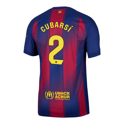 CUBARSÍ #2 Barcelone Domicile Maillot 2025/26 Authentique