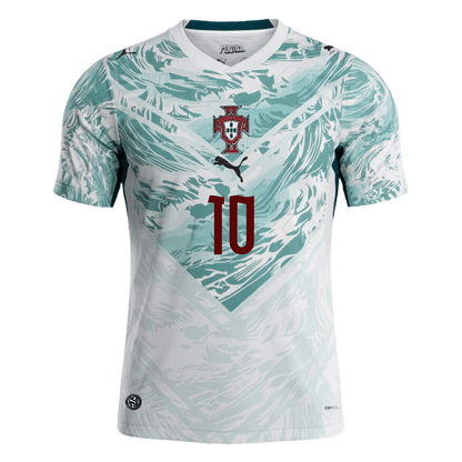 BERNARDO #10 Portugal Extérieur Maillot - Coupe du Monde 2026 White&Green
