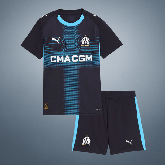 Vente Flash Olympique de Marseille Extérieur Maillot Kit 2025/26 Enfant