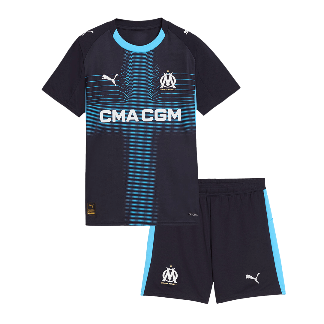 Vente Flash Olympique de Marseille Extérieur Maillot Kit 2025/26 Enfant