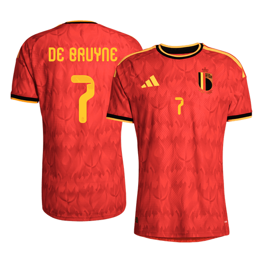 DE BRUYNE #7 Belgique Domicile Maillot - Coupe du Monde 2026 Rouge Joueur
