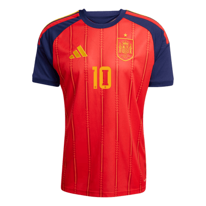 OLMO #10 Espagne Domicile Maillot - Coupe du Monde 2026 Rouge - Super
