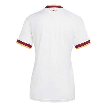 Vente Flash Femme Espagne Extérieur Maillot - Coupe du Monde 2026 Blanc