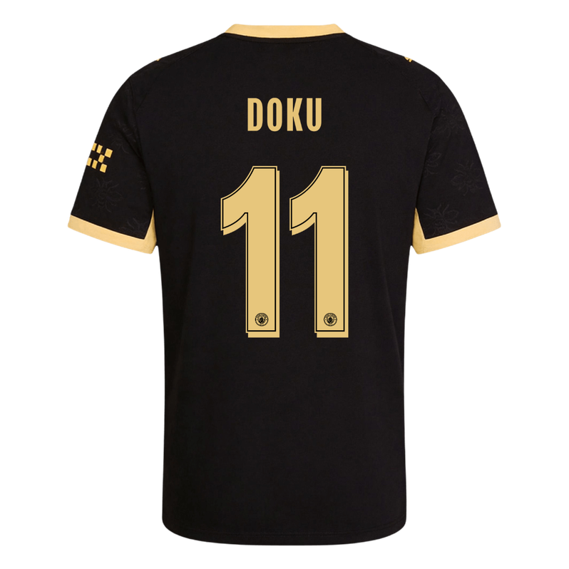 DOKU #11 Manchester City Extérieur Maillot 2026/27 Noir Joueur - UCL