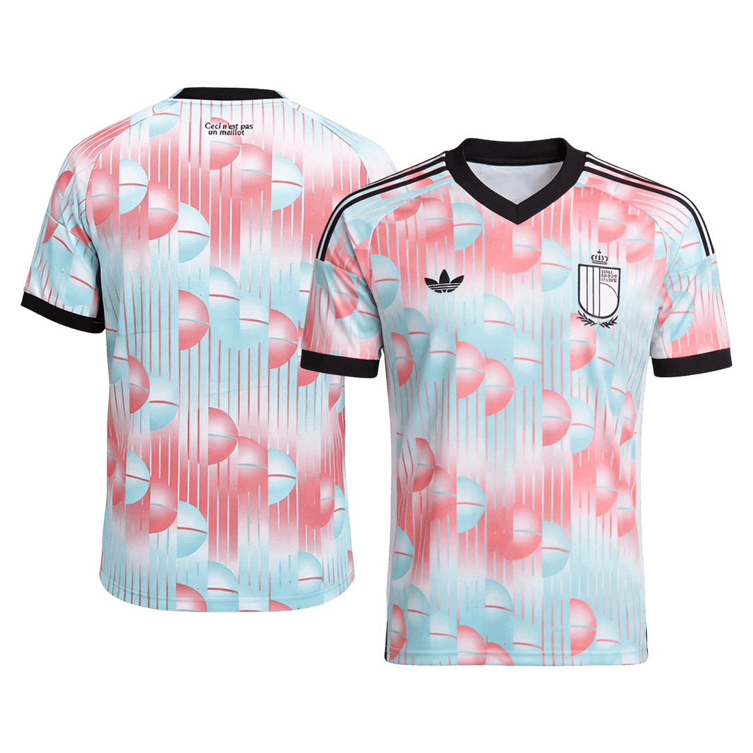 Belgique Extérieur Maillot - Coupe du Monde 2026 Blue&Pink Grande Taille