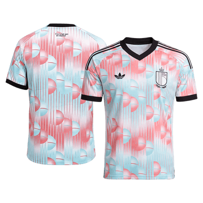 Belgique Extérieur Maillot - Coupe du Monde 2026 Blue&Pink Grande Taille