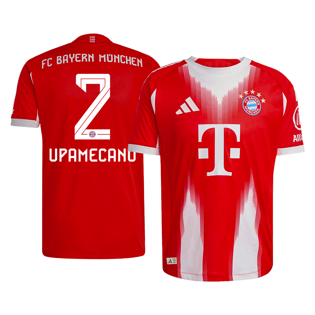 UPAMECANO #2 Munich Domicile Maillot 2025/26 Rouge Joueur