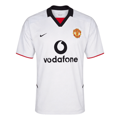 Retro Manchester United Extérieur Maillot 2002/03 Blanc