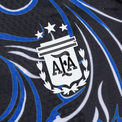 L. MARTÍNEZ #22 Argentine Extérieur Maillot - Coupe du Monde 2026 Noir Joueur