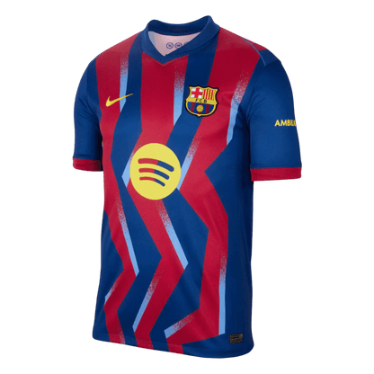 LEWANDOWSKI #9 Barcelone Fourth Maillot 2025/26 Rouge&Bleu