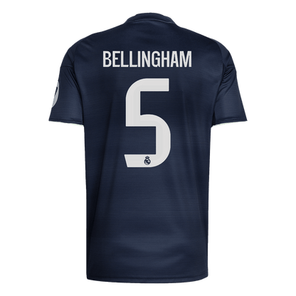 BELLINGHAM #5 Real Madrid Extérieur Maillot 2025/26 Grande Taille