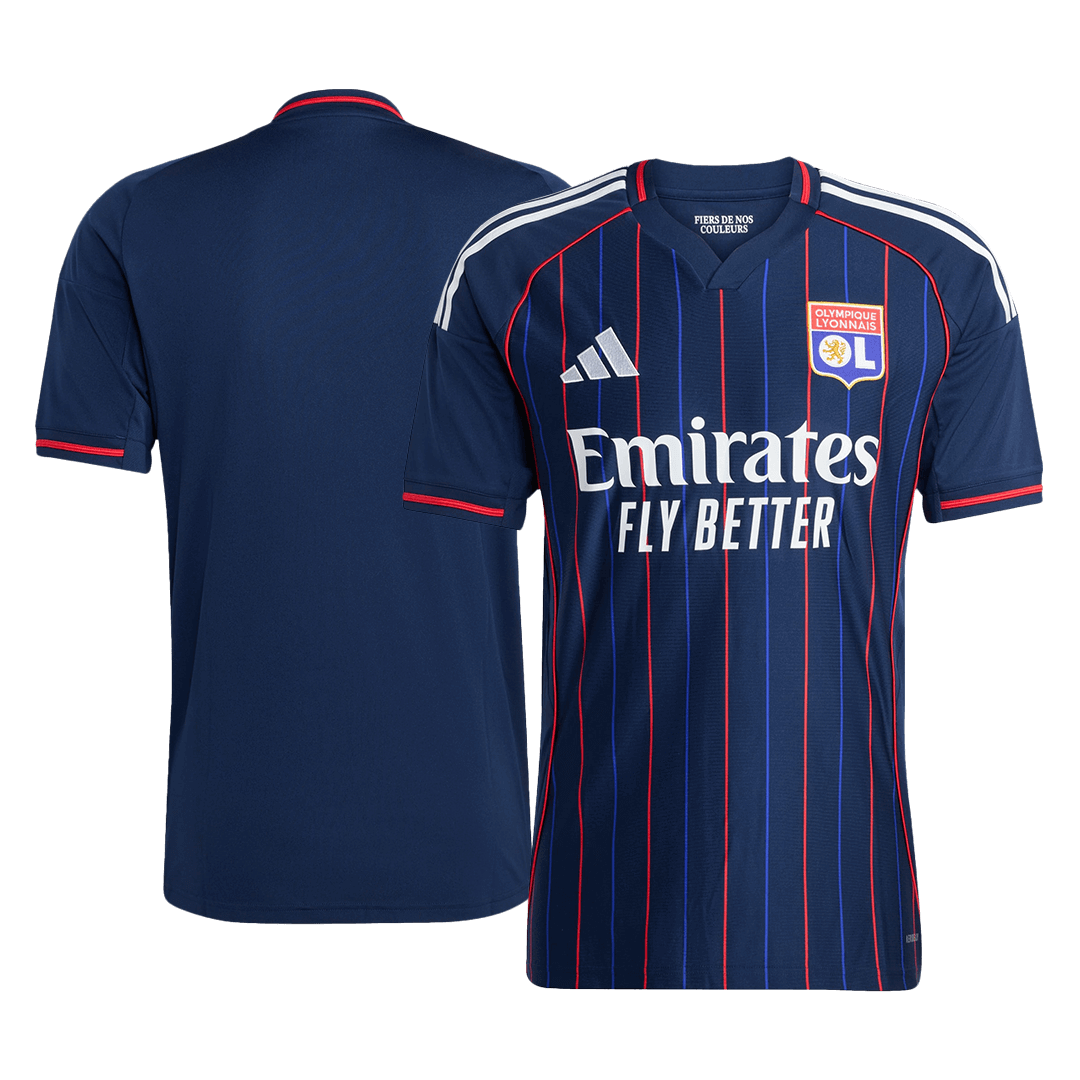 Vente Flash Olympique Lyonnais Extérieur Maillot 2025/26 Bleu marine