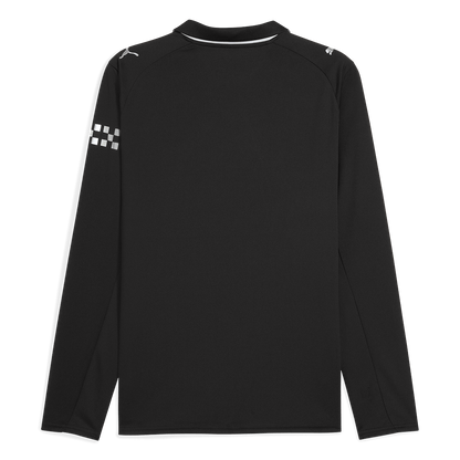 Manchester City Extérieur Maillot Manches Longues 2025/26 Noir Grande Taille