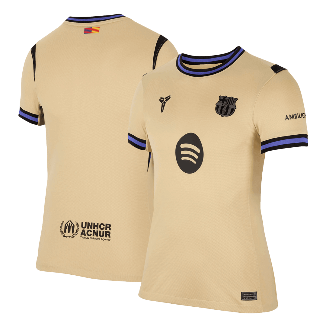 Femme Barcelone Extérieur Maillot 2025/26 Jaune