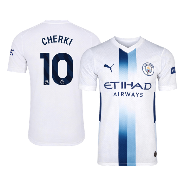 CHERKI #10 Manchester City Third Maillot 2026/27 Blanc Joueur