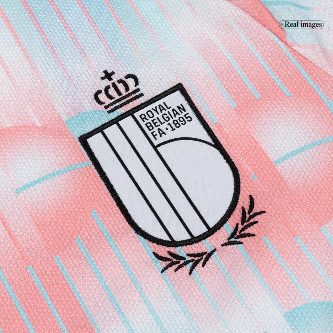 Belgique Extérieur Maillot - Coupe du Monde 2026 Blue&Pink Grande Taille