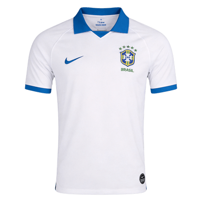 Retro Brésil Extérieur Maillot 2019 Blanc
