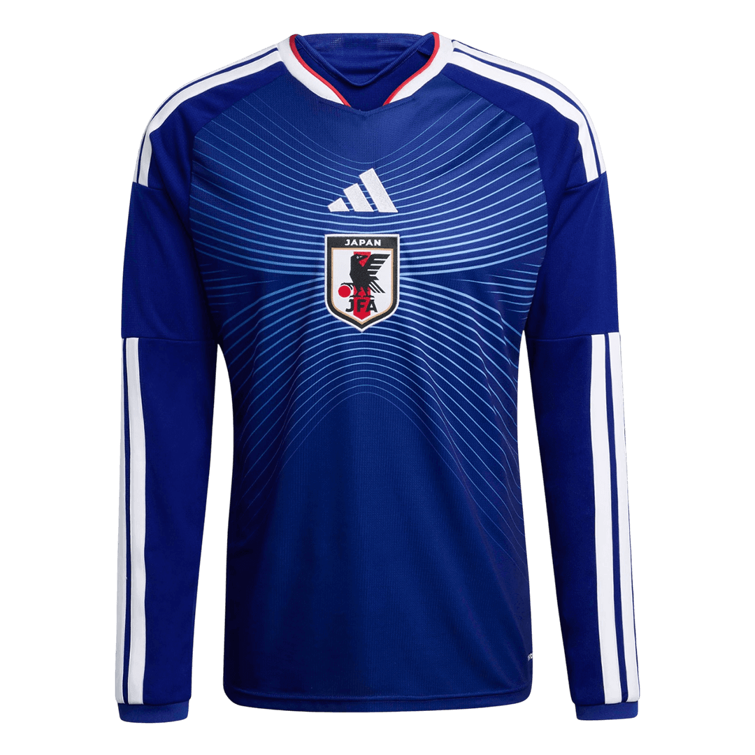 Japon Domicile Maillot Manches Longues - Coupe du Monde 2026 Bleu marine Grande Taille