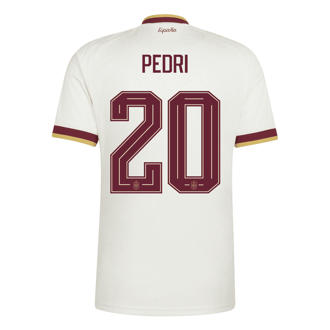 PEDRI #20 Espagne Extérieur Maillot - Coupe du Monde 2026 Blanc