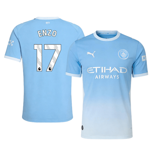 ENZO #17 Manchester City Domicile Maillot 2026/27 Bleu Joueur