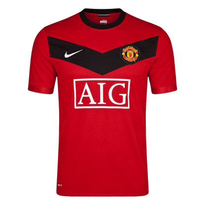 Retro Manchester United Domicile Maillot 2009/10 Rouge