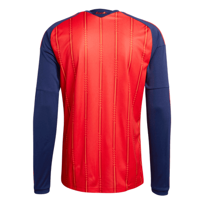 Espagne Domicile Maillot Manches Longues - Coupe du Monde 2026 Rouge Grande Taille