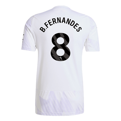 B.FERNANDES #8 Manchester United Extérieur Maillot 2025/26 Grande Taille