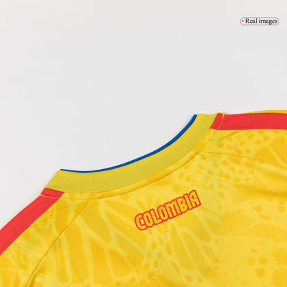 LUIS DíAZ #7 Colombie Domicile Maillot Coupe du Monde 2026 Jaune