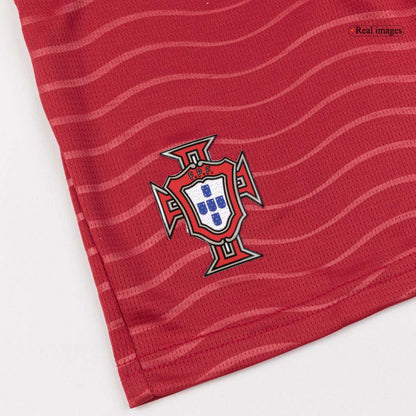 Kids RONALDO #7 Portugal Domicile Maillot Kit - Coupe du Monde 2026 Rouge - Super