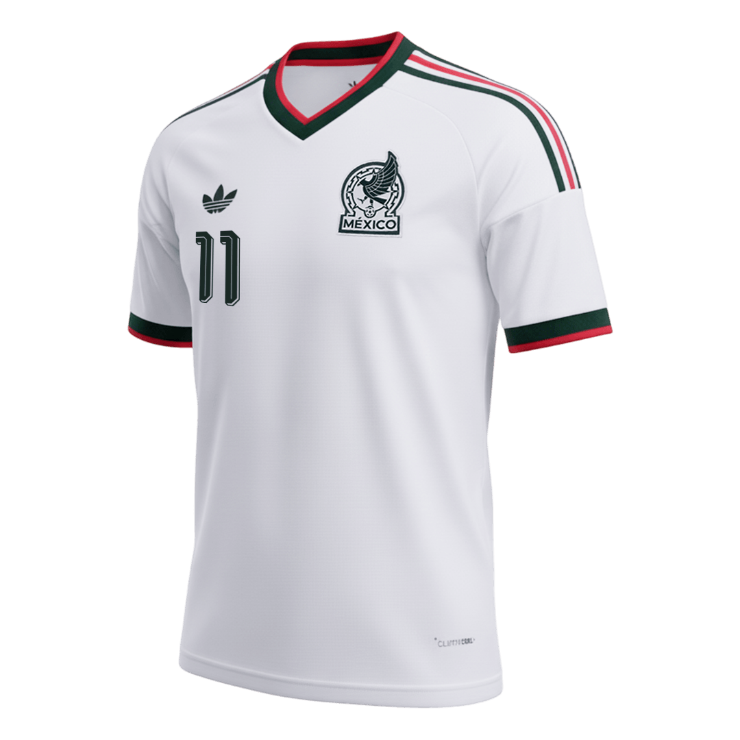 S.GIMENEZ #11 Mexique Extérieur Maillot - Coupe du Monde 2026 Blanc
