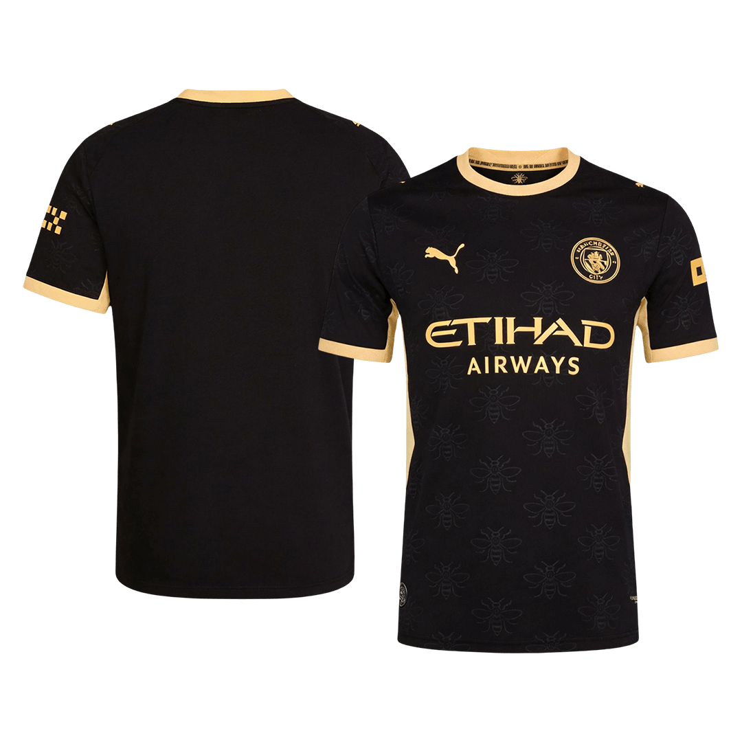 HAALAND #9 Manchester City Extérieur Maillot 2026/27 Noir Joueur - UCL