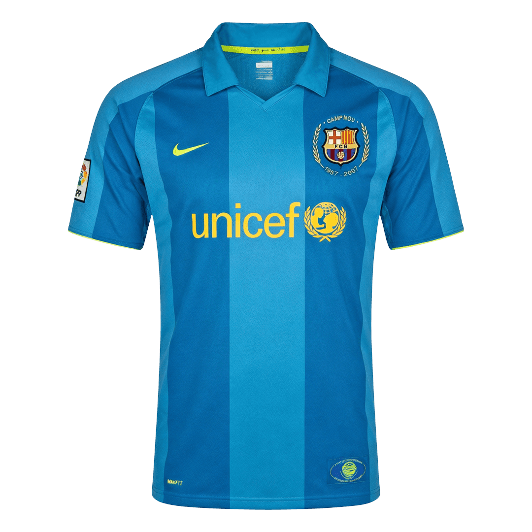 Vente Flash Retro Barcelone Extérieur Maillot 2007/08 Bleu