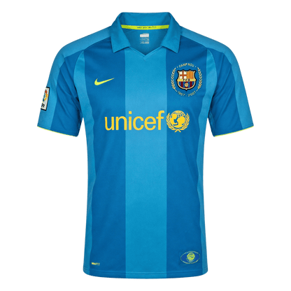 Vente Flash Retro Barcelone Extérieur Maillot 2007/08 Bleu