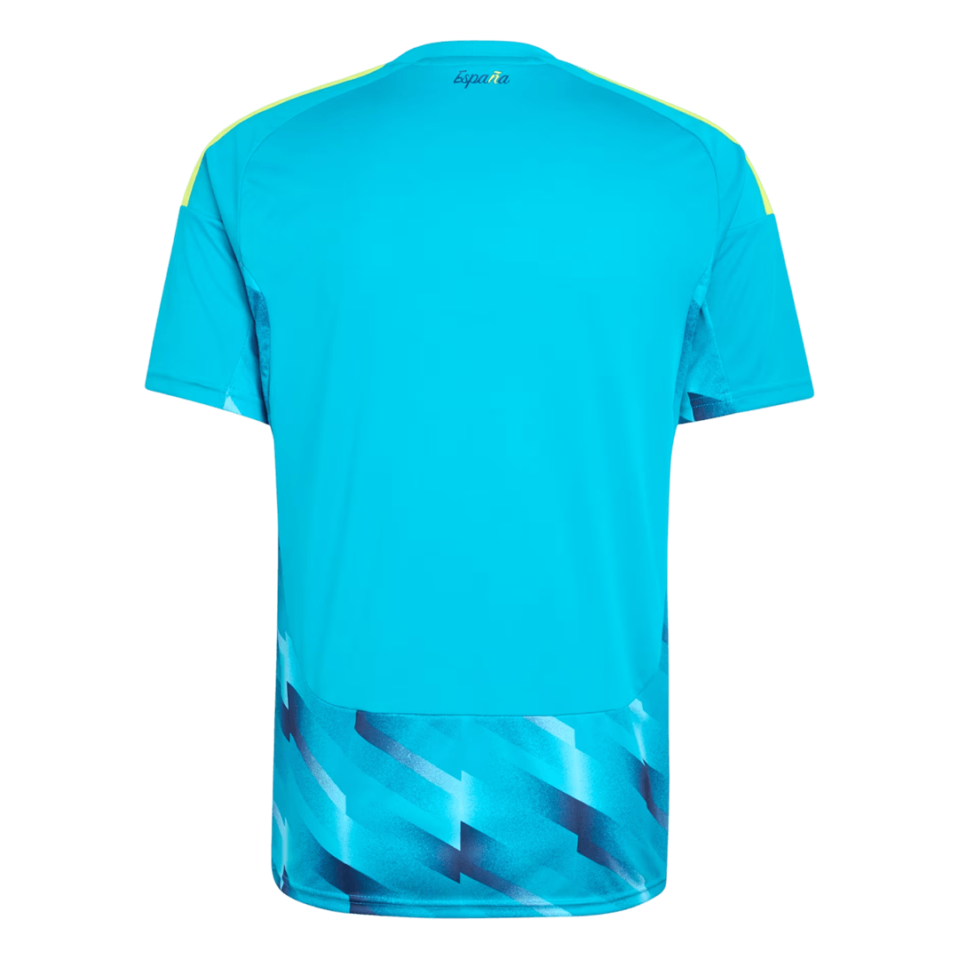 Espagne Gardien Maillot - Coupe du Monde 2026 Bleu Grande Taille