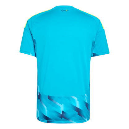 Espagne Gardien Maillot - Coupe du Monde 2026 Bleu Grande Taille