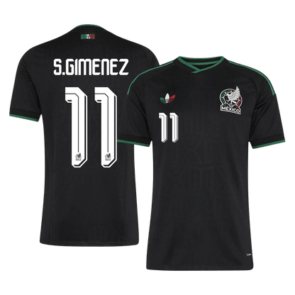 S.GIMENEZ #11 Mexique Third Maillot - Coupe du Monde 2026 Noir Joueur
