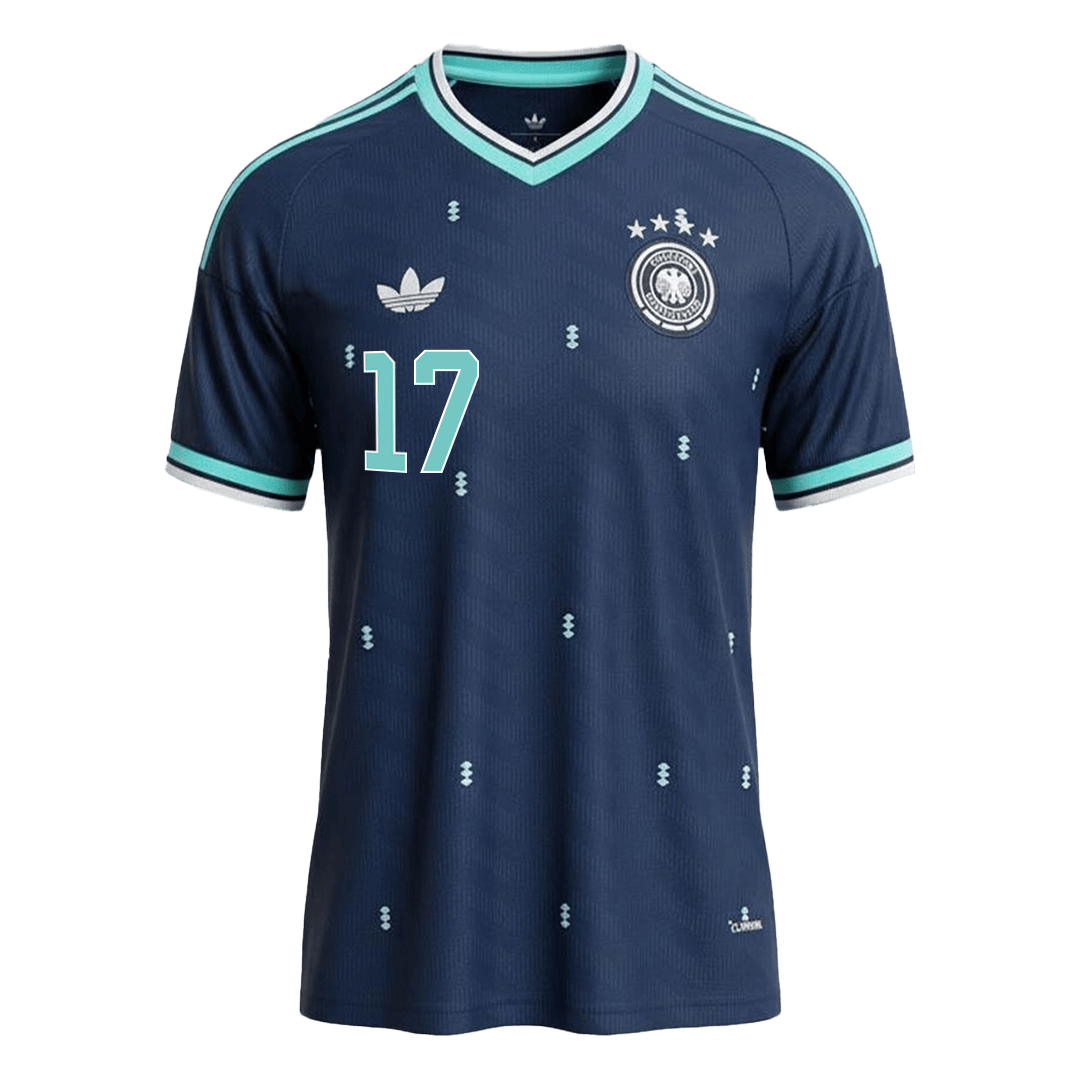 WIRTZ #17 Allemagne Extérieur Maillot - Coupe du Monde 2026 Bleu marine