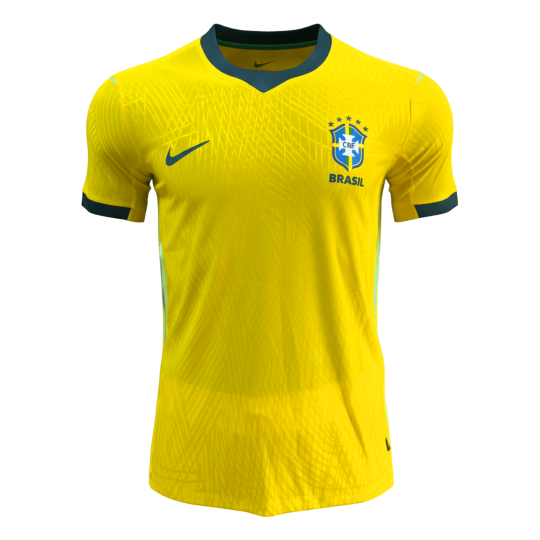 Vente Flash Brésil Domicile Maillot Coupe du Monde 2026 Jaune Joueur