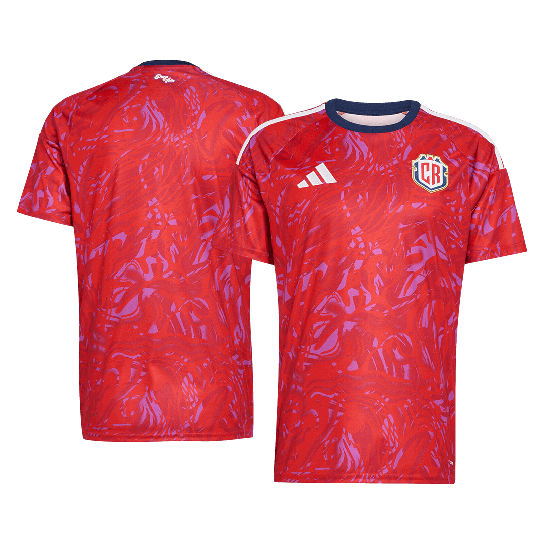 Costa Rica Domicile Maillot - Coupe du Monde 2026 Rouge Grande Taille