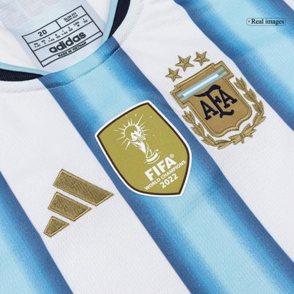Kids J.ÁLVAREZ #9 Argentine Domicile Maillot Kit - Coupe du Monde 2026 Blue&White - Super