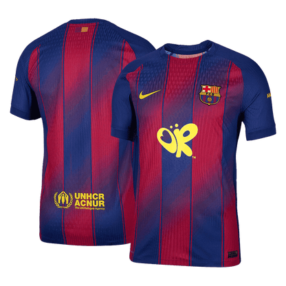 Barcelone Domicile Maillot 2025/26 Rouge&Bleu Joueur