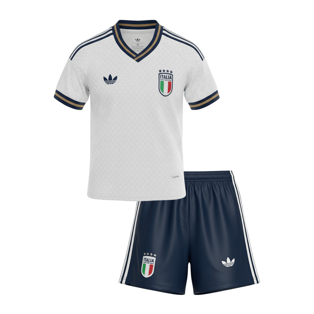Vente Flash Italie Extérieur Maillot Kit - Coupe du Monde 2026 Enfant Blanc