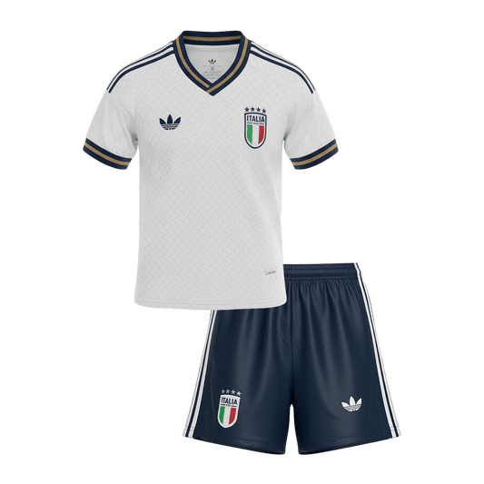 Vente Flash Italie Extérieur Maillot Kit - Coupe du Monde 2026 Enfant Blanc