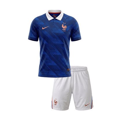 Vente Flash France Domicile Maillot Kit - Coupe du Monde 2026 Enfant Bleu