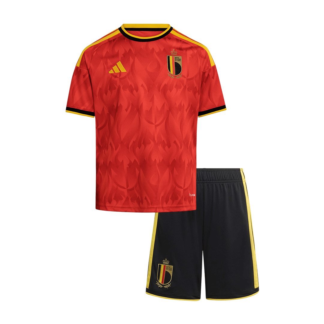 Vente Flash Belgique Domicile Maillot Kit - Coupe du Monde 2026 Enfant Rouge