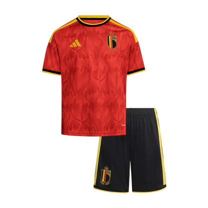 Vente Flash Belgique Domicile Maillot Kit - Coupe du Monde 2026 Enfant Rouge
