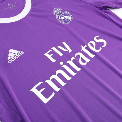 BENZEMA #9 Retro Real Madrid Extérieur Maillot Manches Longues 2016/17