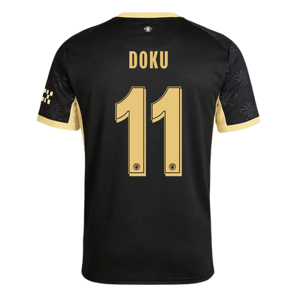 DOKU #11 Manchester City Extérieur Maillot 2026/27 Noir - UCL