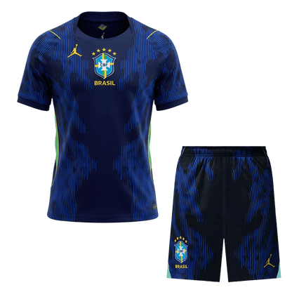 Brésil Extérieur Maillot Kit - Coupe du Monde 2026 Bleu