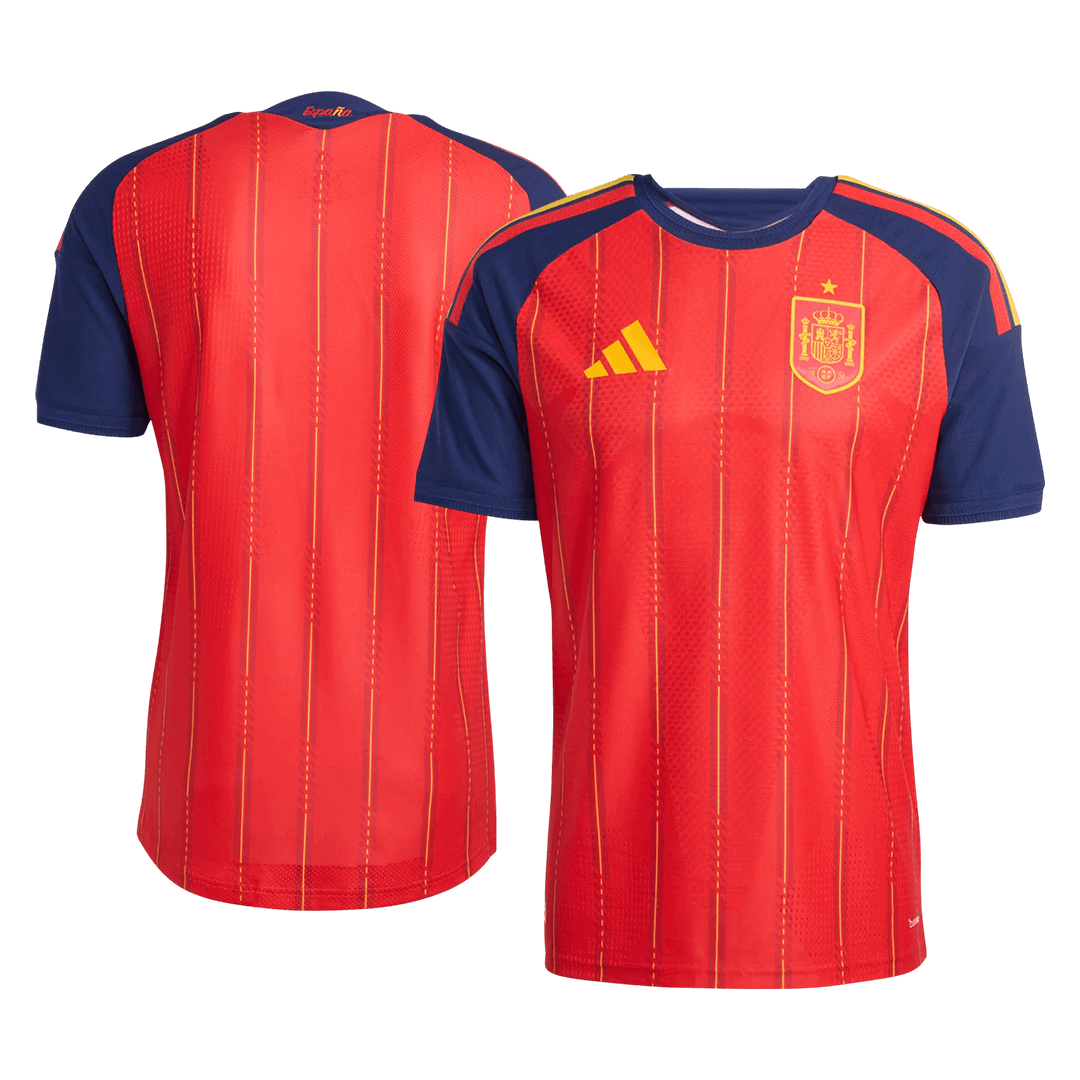 Espagne Domicile Maillot Coupe du Monde 2026 Rouge Joueur Grande Taille